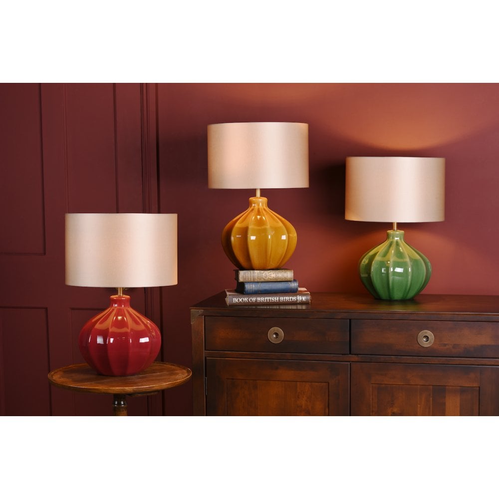 AMR4229-PYR142 Amrita Table Lamp Brown and Antique Brass Base With Shade