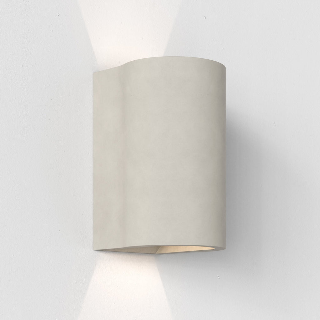 1384020 Dunbar 160 LED Outdoor Coastal Wall Light Matt Concrete