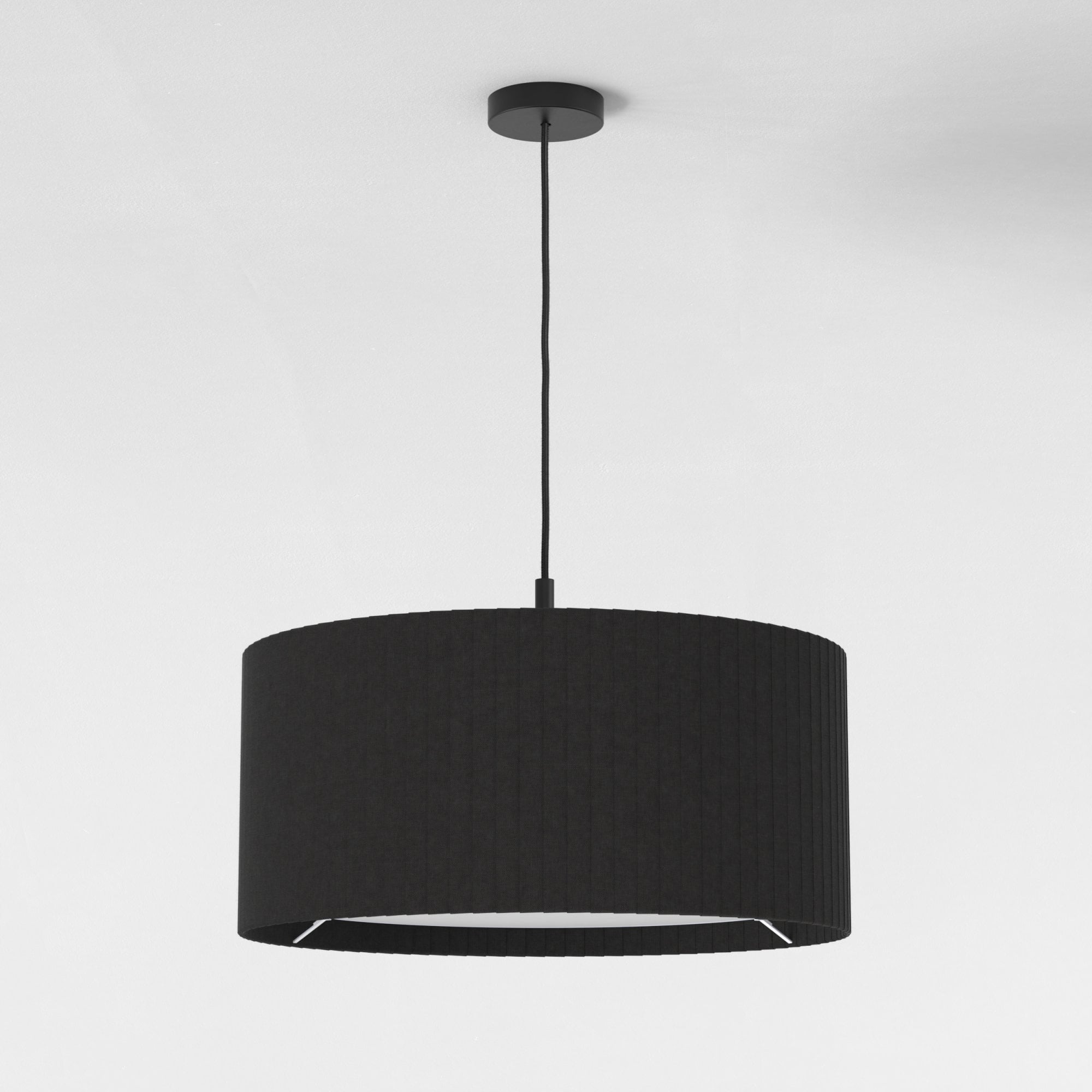 1184020 Ceiling Pendant Suspension Kit Matt Black
