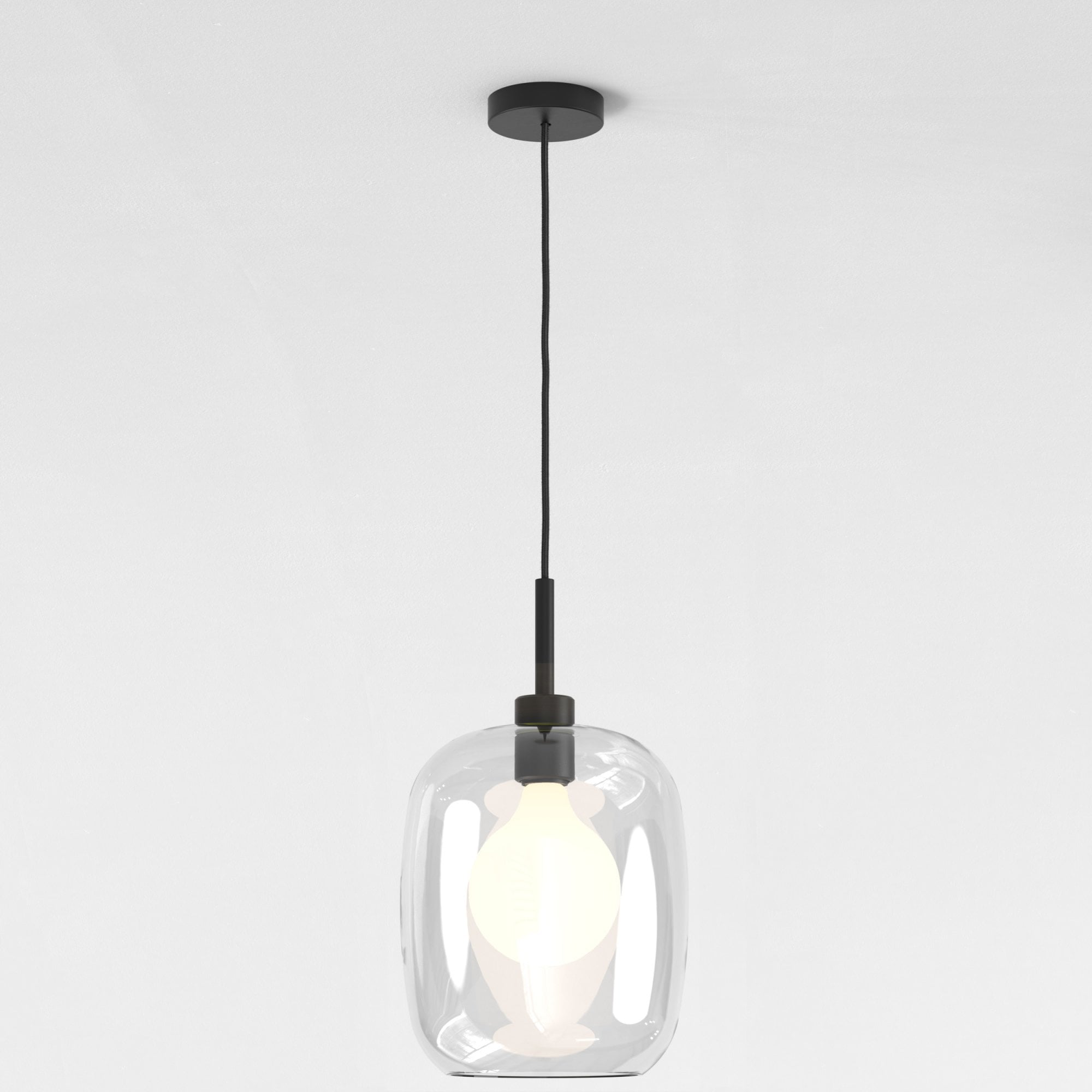 1184020 Ceiling Pendant Suspension Kit Matt Black