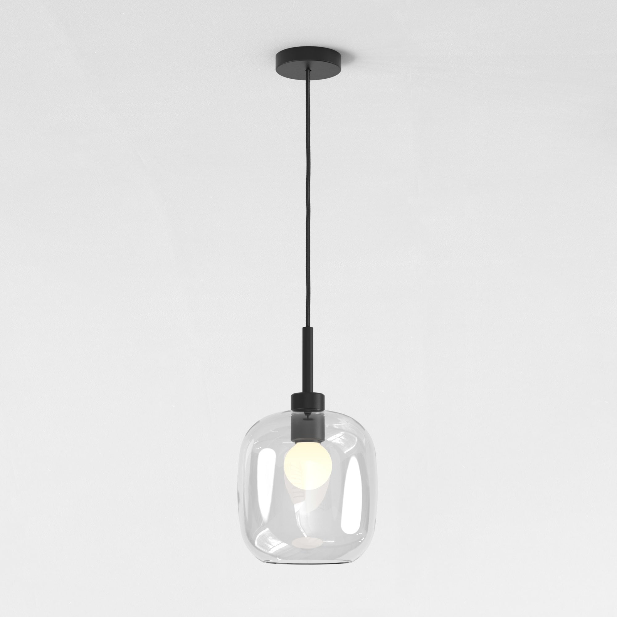 1184020 Ceiling Pendant Suspension Kit Matt Black