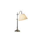 Dar SUF4075/X Suffolk Table Lamp Rise & Fall Antique Brass With Shade
