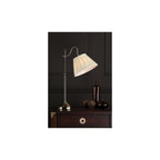 Dar SUF4075/X Suffolk Table Lamp Rise & Fall Antique Brass With Shade