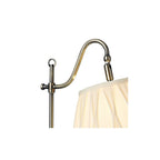 Dar SUF4075/X Suffolk Table Lamp Rise & Fall Antique Brass With Shade