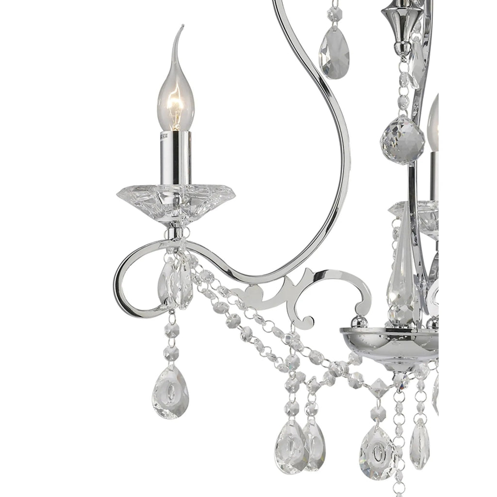 IL31363 Vela Pendant Polished Chrome/crystal