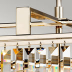 ARIES-4P-L Aries 4 Light Large Chandelier Polished Nickel