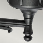 B1-BLACK-C Bologna 1 Light Up Wall Light Black