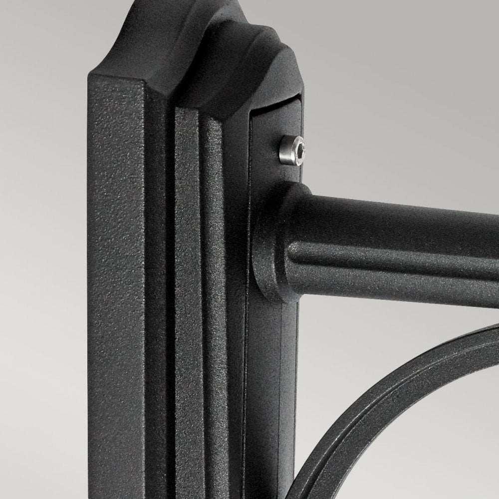 B1-BLACK-C Bologna 1 Light Up Wall Light Black