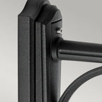B1-BLACK-C Bologna 1 Light Up Wall Light Black