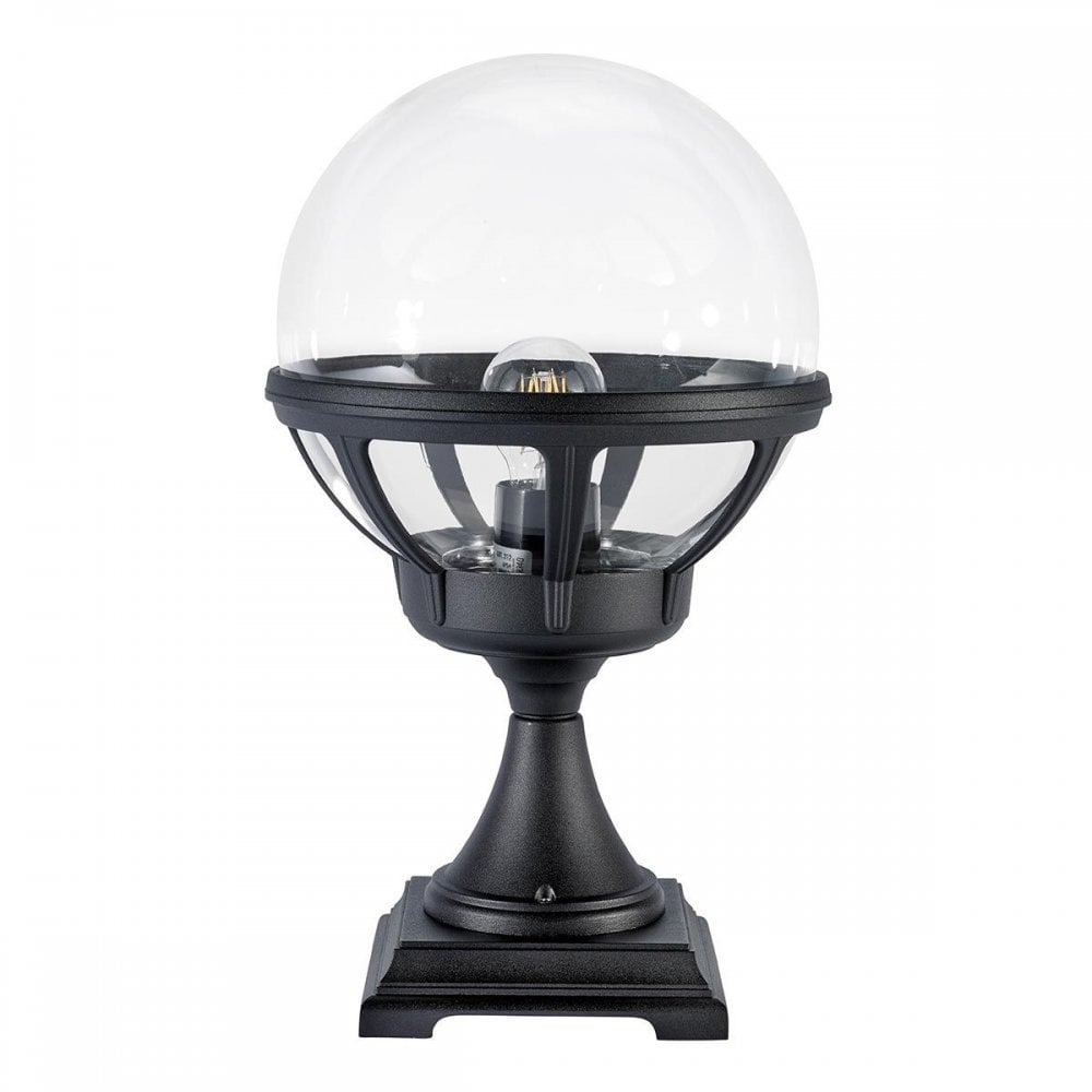 B3-BLACK-C Bologna 1 Light Pedestal Black