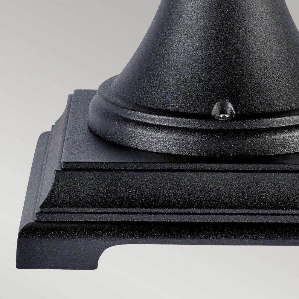B3-BLACK-C Bologna 1 Light Pedestal Black