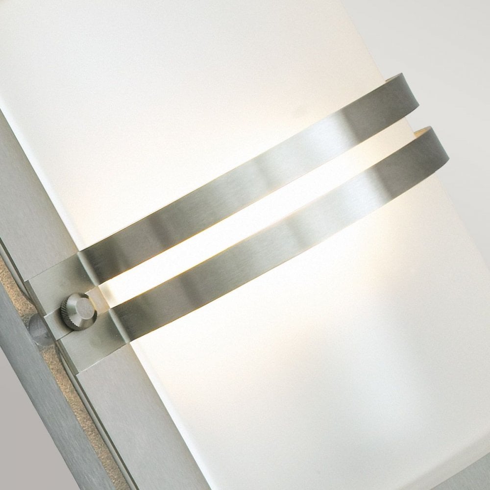 BASEL-E27-S-S-F Basel 1 Light Wall Lantern Stainless Steel With Frosted Glass