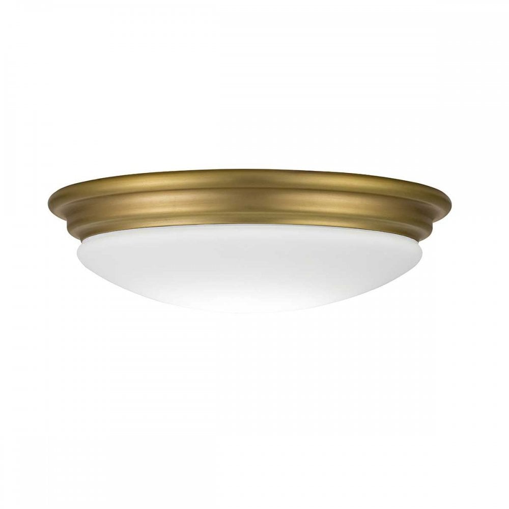 BATH-BROMPTON-F-BB Brompton 1 Light Flush Brushed Brass
