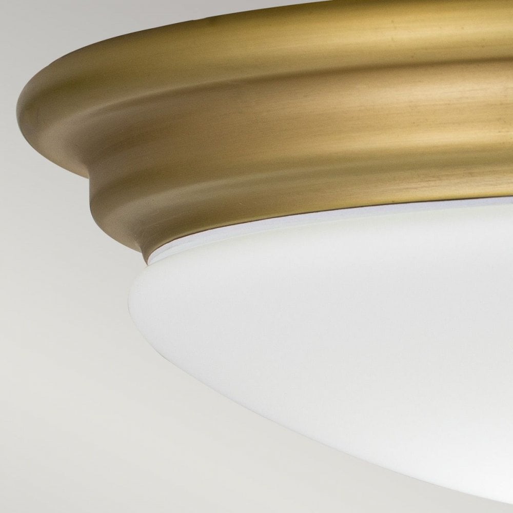BATH-BROMPTON-F-BB Brompton 1 Light Flush Brushed Brass