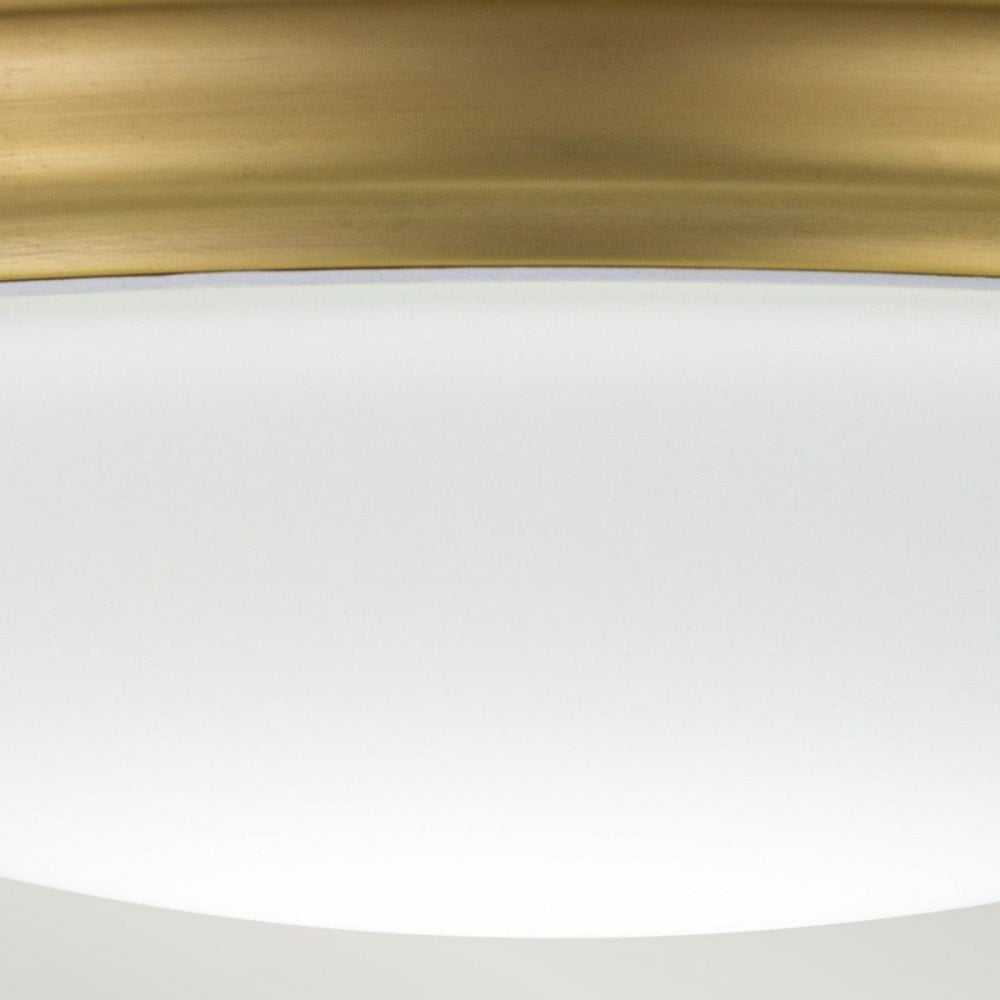 BATH-BROMPTON-F-BB Brompton 1 Light Flush Brushed Brass