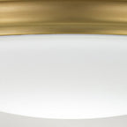 BATH-BROMPTON-F-BB Brompton 1 Light Flush Brushed Brass