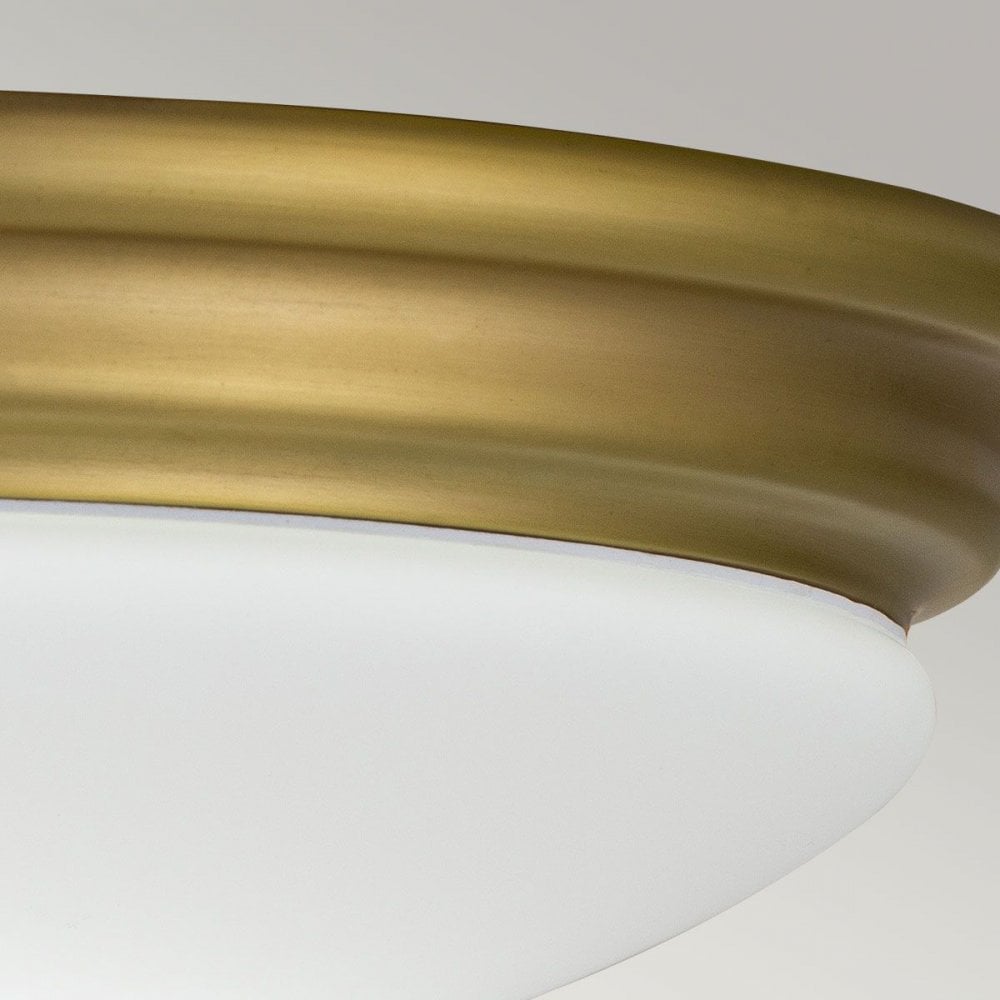 BATH-BROMPTON-F-BB Brompton 1 Light Flush Brushed Brass