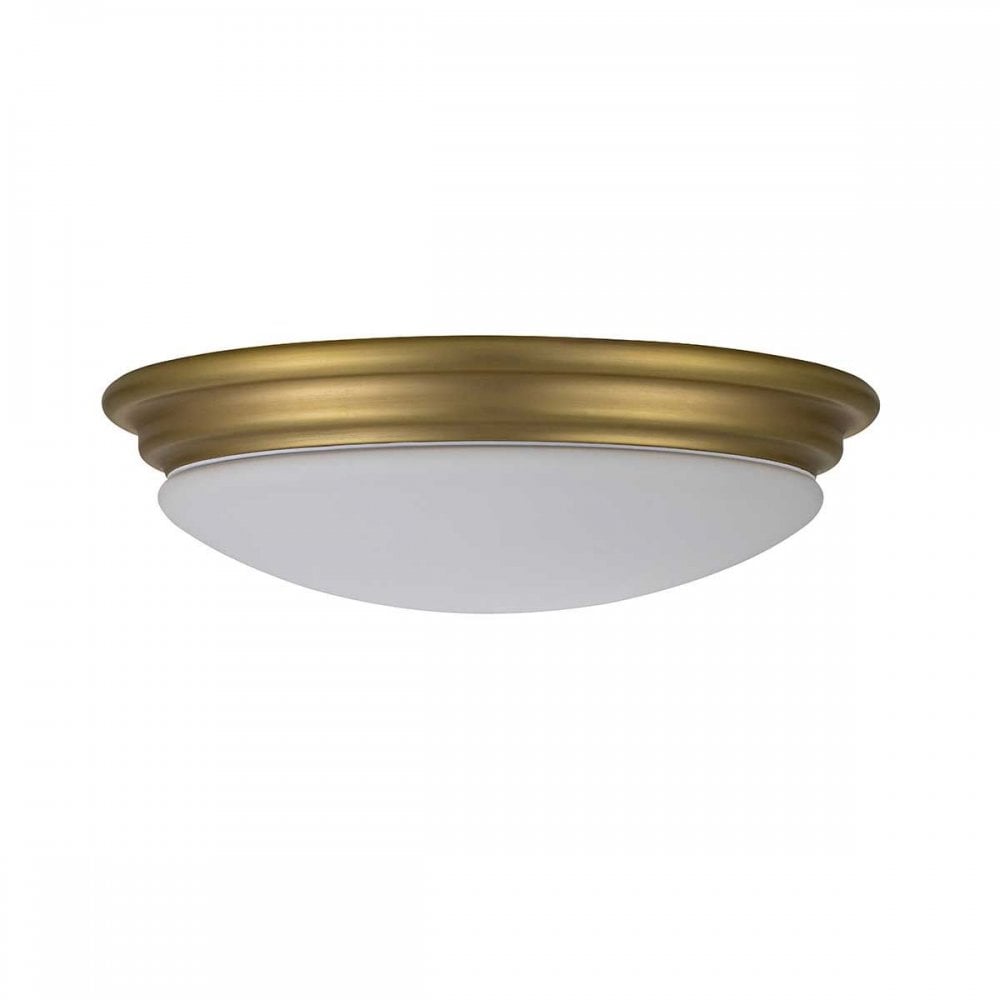 BATH-BROMPTON-F-BB Brompton 1 Light Flush Brushed Brass
