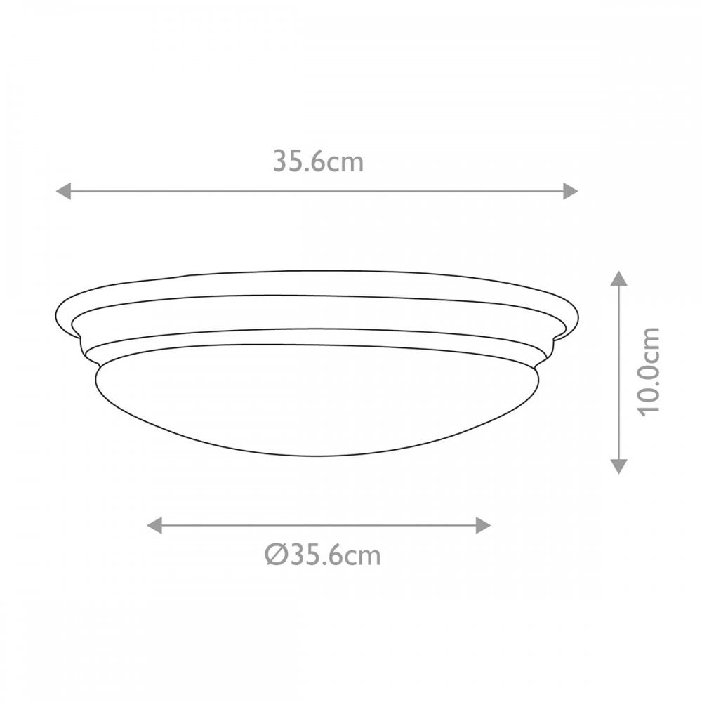 BATH-BROMPTON-F-PB Brompton 1 Light Flush Polished Brass