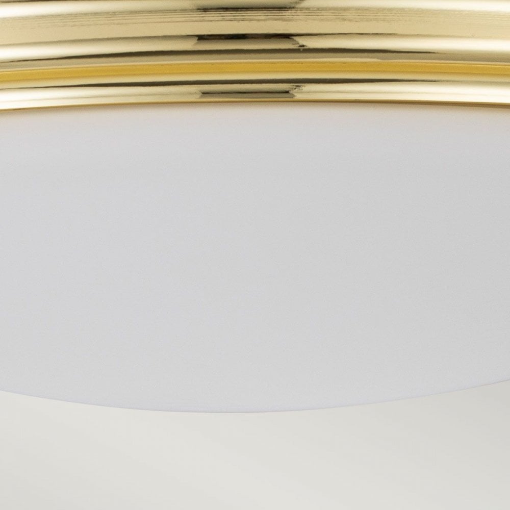 BATH-BROMPTON-F-PB Brompton 1 Light Flush Polished Brass