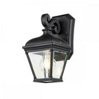 BAYVIEW-2S-BK Bayview 1 Light Small Wall Lantern Black