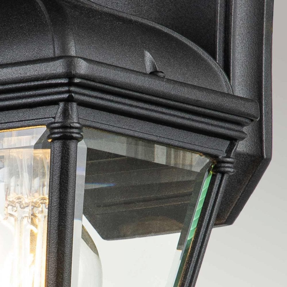 BAYVIEW-2S-BK Bayview 1 Light Small Wall Lantern Black