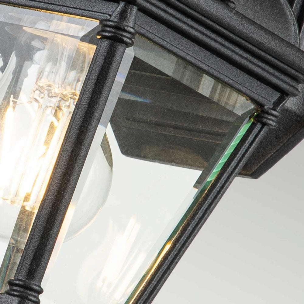 BAYVIEW-2S-BK Bayview 1 Light Small Wall Lantern Black