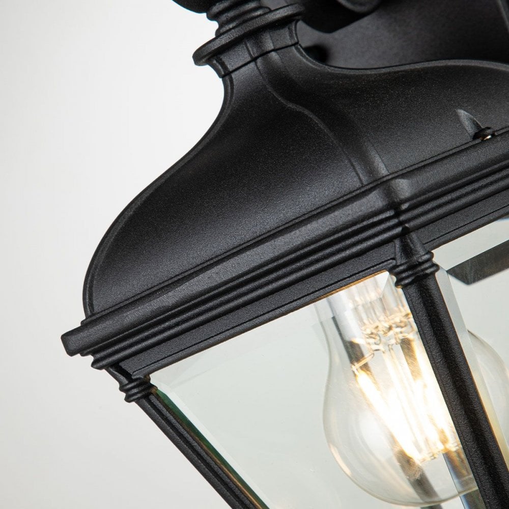 BAYVIEW-2S-BK Bayview 1 Light Small Wall Lantern Black