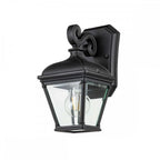 BAYVIEW-2S-BK Bayview 1 Light Small Wall Lantern Black