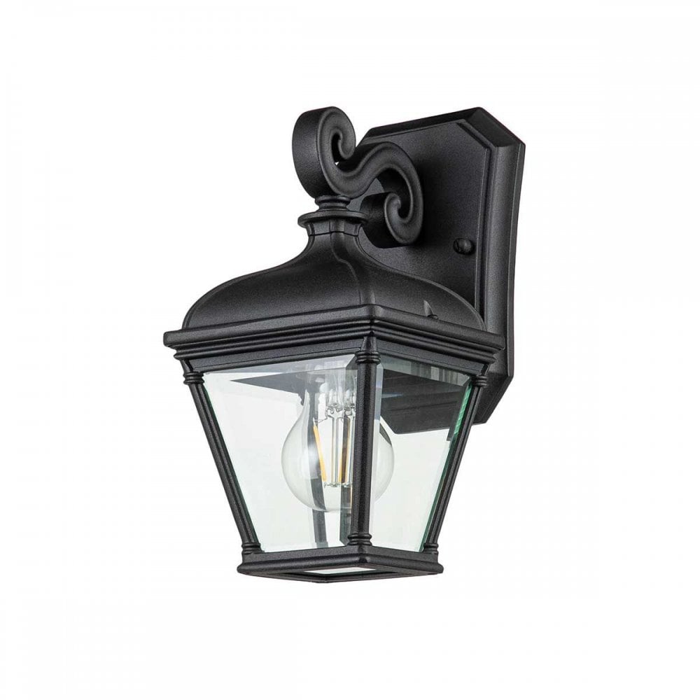 BAYVIEW-2S-BK Bayview 1 Light Small Wall Lantern Black