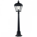 BAYVIEW-4M-BK Bayview 1 Light Medium Pillar Lantern Black