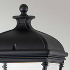 BAYVIEW-4M-BK Bayview 1 Light Medium Pillar Lantern Black