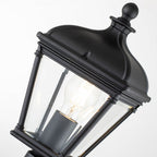 BAYVIEW-4M-BK Bayview 1 Light Medium Pillar Lantern Black