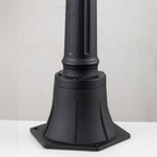 BAYVIEW-4M-BK Bayview 1 Light Medium Pillar Lantern Black