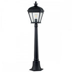 BAYVIEW-4M-BK Bayview 1 Light Medium Pillar Lantern Black