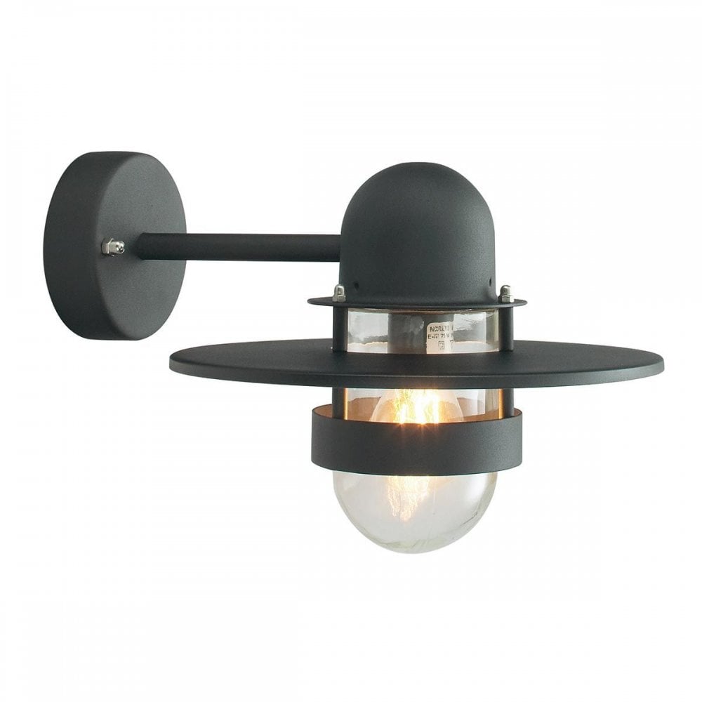 BERGEN-BLACK-C Bergen 1 Light Wall Lantern Black