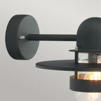 BERGEN-BLACK-C Bergen 1 Light Wall Lantern Black