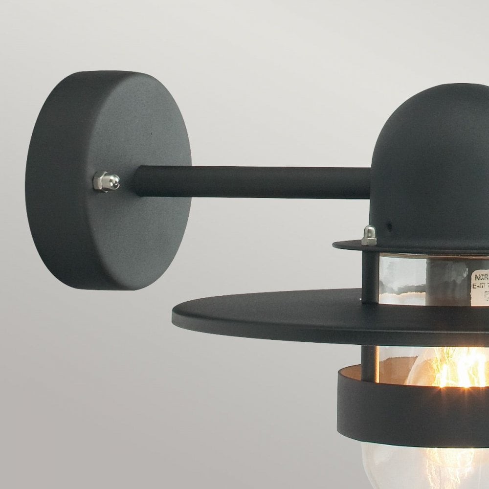 BERGEN-BLACK-C Bergen 1 Light Wall Lantern Black