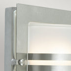 BERN-E27-S-S-F Bern 1 Light Wall Lantern Stainless Steel With Frosted Glass