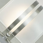 BERN-E27-S-S-F Bern 1 Light Wall Lantern Stainless Steel With Frosted Glass