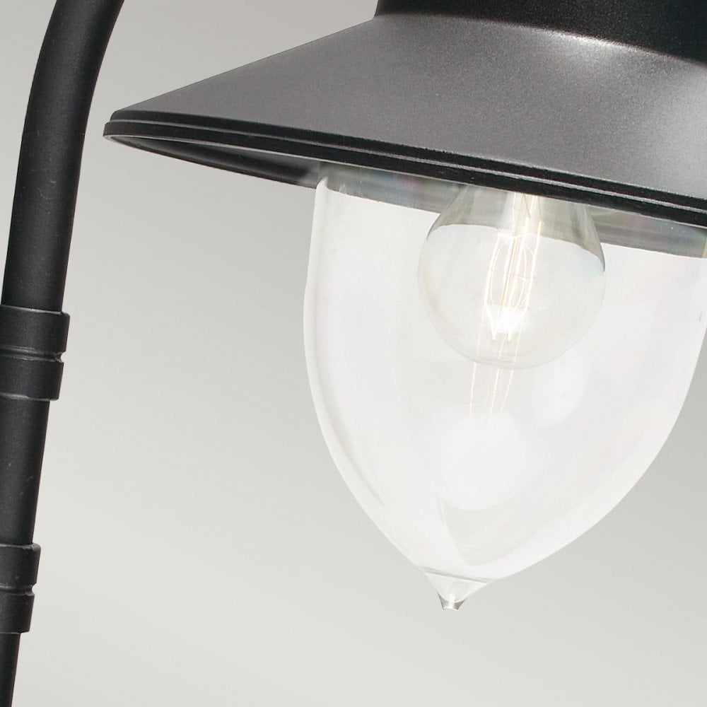 C2-BLACK Como 1 Light Wall Lantern Black