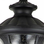 CC5-M-BK Chicago 1 Light Single Head Lamp Post Textured Black