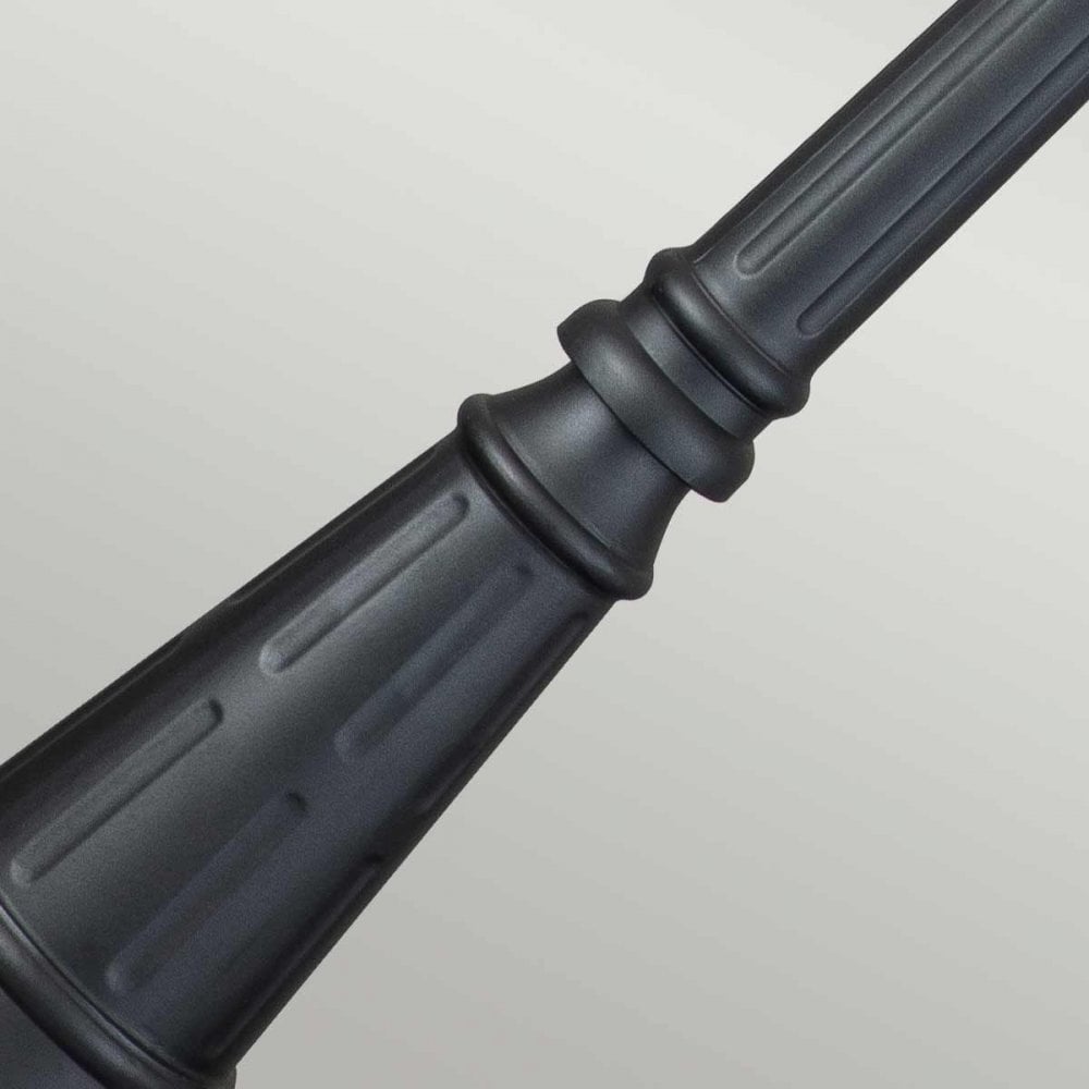 CC5-M-BK Chicago 1 Light Single Head Lamp Post Textured Black