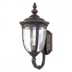 CL1-M Cleveland 1 Light Medium Wall Lantern Weathered Bronze