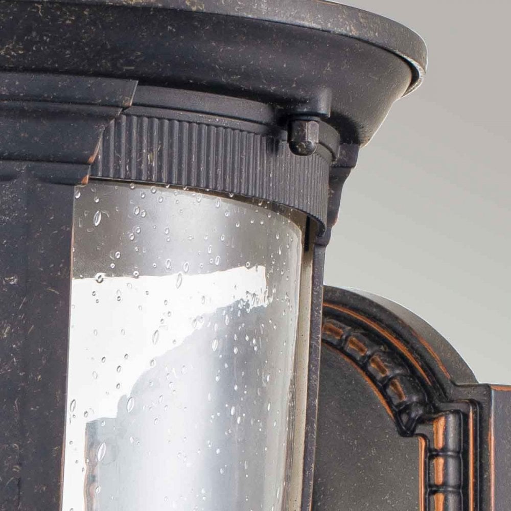 CL1-M Cleveland 1 Light Medium Wall Lantern Weathered Bronze