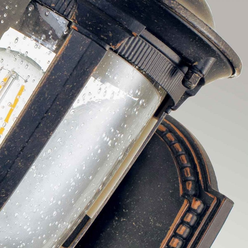 CL1-S Cleveland 1 Light Small Wall Lantern Weathered Bronze