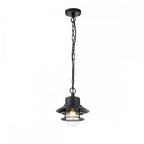 COPENHAGEN8-BK Copenhagen 1 Light Chain Lantern Black