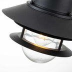 COPENHAGEN8-BK Copenhagen 1 Light Chain Lantern Black