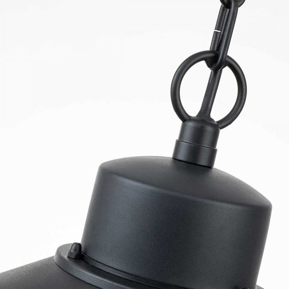 COPENHAGEN8-BK Copenhagen 1 Light Chain Lantern Black