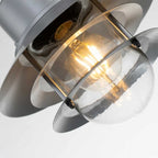 COPENHAGEN8-SIL Copenhagen 1 Light Chain Lantern Silver